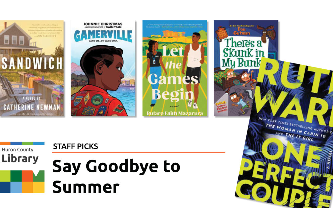 Illustration of book covers for Say Goodbye to Summer reading list